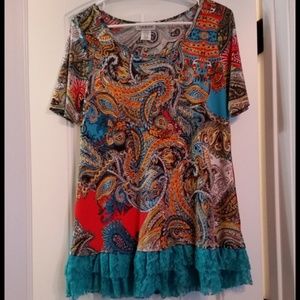 Paisley 3/4 Top